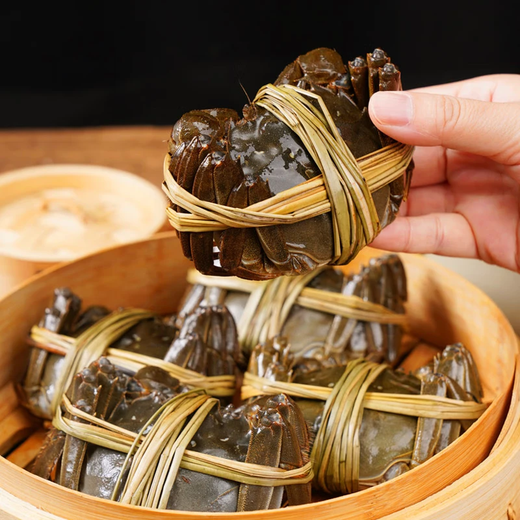 Live crabs, fresh hairy crabs from Xianjing, whole female crabs 4.0 taels, 4 pairs of 8 pieces, full weight without rope, crabs, river crabs, fresh gift box