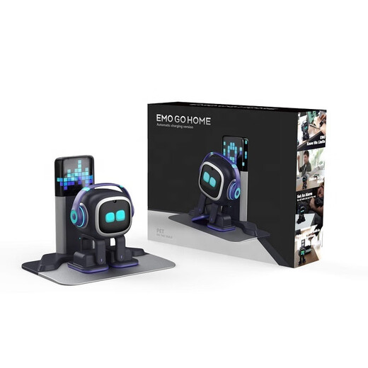 Emo robot de compañía inteligente juguetes reconocimiento de voz comunicación emocional niños adultos electronomet airobo 5 White Standard Edition