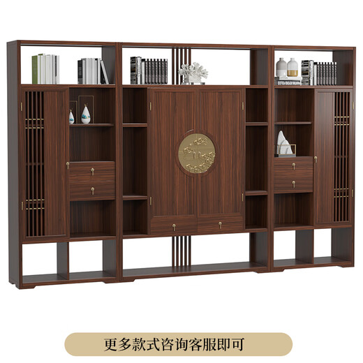 Xuanshiju new Chinese style office desk ebony wood boss desk solid wood general manager president desk chairman desk desk chair bookcase solid wood color palette/deposit ebony wood