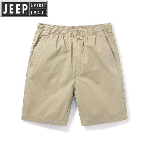 Jeep Spirit Shorts Summer Men's Summer. Pur. Coton de taille moyenne de grande taille Tendance bleu foncé décontracté 5 minutes usure supplémentaire 5 minutes 9224 kaki L [-130jin [Jin est égal à 0,5 kg]]]