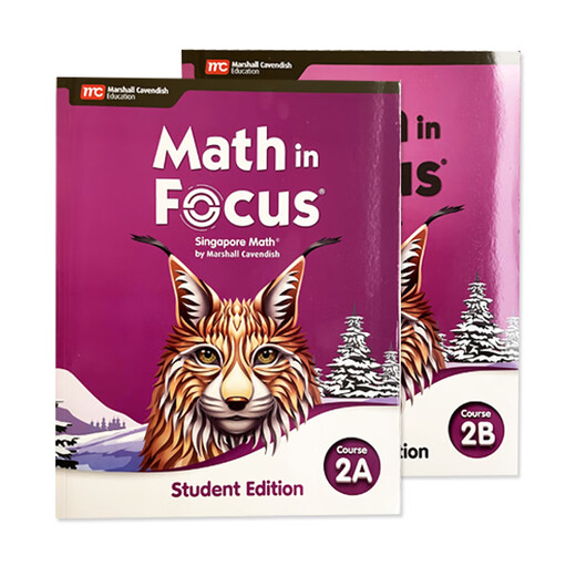 正版原版进口新加坡数学Math in Focus新版678年级初中数学教材Course 1A1B2A2B3A3B课本 练习册 现货 Course 1B课本+练习册（六年级下）