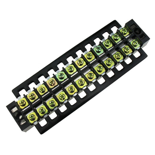 接线端子排TB1503 TC603连接排线排TD导轨式接线柱20位大功率全铜 TB1504(15A4位)