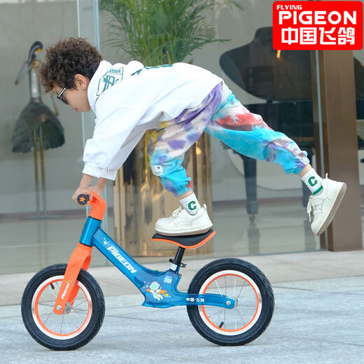 Children's balance bike without pedals 13562 years old lighting music baby scooter kids scooter 12-inch lighting music orange solid foam wheel
