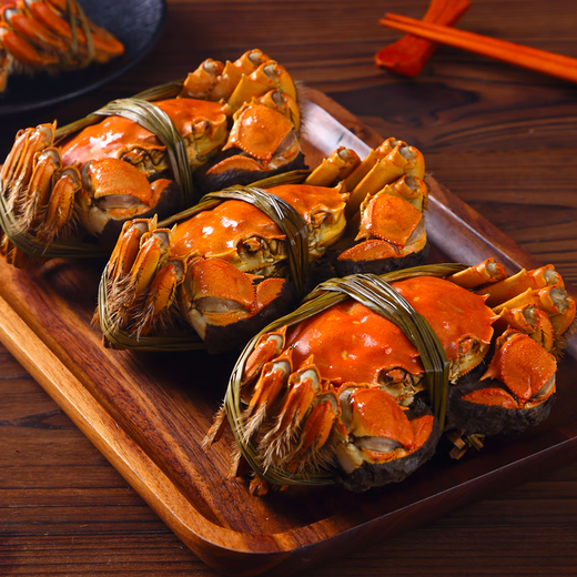 Live crabs, fresh hairy crabs in autumn colors in the lake, male 4.0-4.3 female, 3.0-3.3 pairs, 4 pairs, ropeless, full-weight New Year gift box, straight from the source