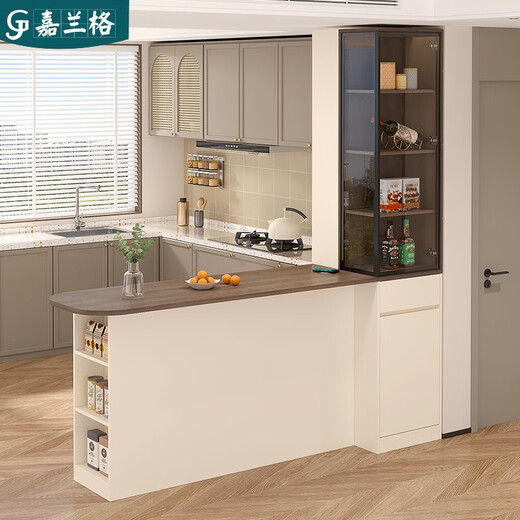 JPHZNB Cocina personalizada Mesa Middle Island Bar Gabinete de partición Gabinete lateral de comedor Cabinete de vino Integrado Gabinete de almacenamiento 9G374 Estilo 12 (sin luces y sin enchufe) 1478*60