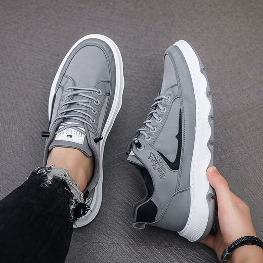 
Huilijun men's old Beijing cloth shoes breathable dad middle-aged casual cloth shoes wear-resistant work anti-slip canvas shoes 1503 black 39