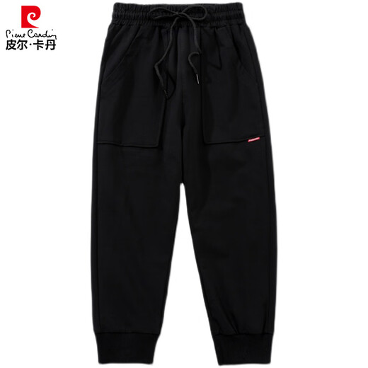 PIER CARDIN SUMME FILS LOBE PEPT CADINGED PANTAL POUR FEMMES FAT MM SPORTS PLANT DE LA TAILLE COTTON CONCUTÉ HAUTE PAPTAGE DE MAIRM MANDÉE 826 Black [Edge Silver] L 95-110JIN [Jin est égal à 0,5 kg]