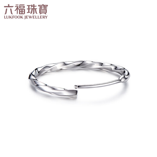 Lukfook Jewelry Platinum Earrings Twisted Platinum 950 Earrings Price L04TBPE0011 Approximately 1.56 grams