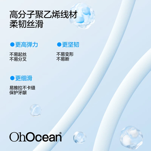 呼吸海洋正畸含氟双线牙线棒 超细牙签线剔牙线矫正牙齿专用 50支