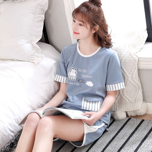 Зимний туман 100% Pure Cotton Pajama для женщин в летних шортах Short Shorts Thin Situe Student Cottlement Summer Casual Home Clothing Set набор шампанского цвета A9856 Shorts M Размер (80-100 джин [JIN равен 0,5 кг])