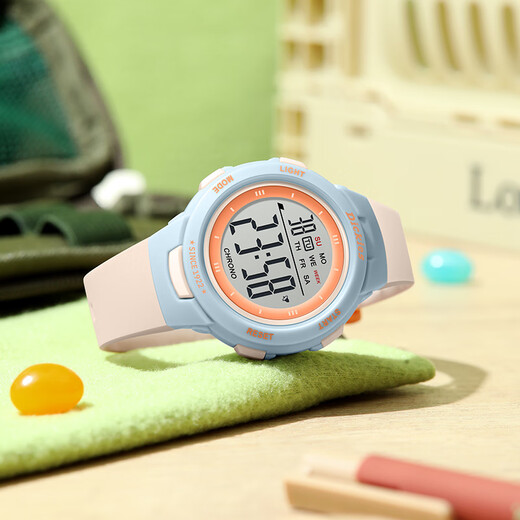 Dickies Electronic Watch Student Watch Sport großer digitaler Timer leuchtend wasserdichte Kindergeschenk Cl-679 Orange