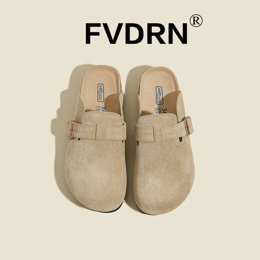 Zapatillas de punta de bolsas de estilo de lujo para mujeres 2025 NUEVO SUMERA RETRO RETRO CASA SULLA SULLA SULLA BIRKENSTOCK HCS-828-1A LIGHT KHAKI 40