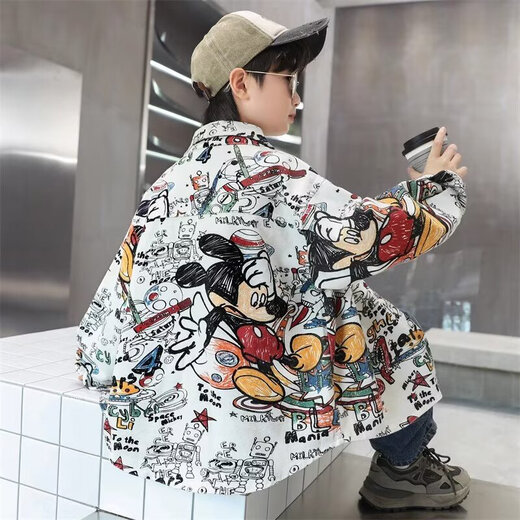 Children's clothing boys' shirts 2025 new spring and autumn models for middle and large children autumn handsome autumn shirts boys long-sleeved trendy white 160