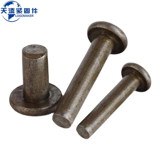 纪俪田GB109-1986平头铆钉A3铁本色Ф2/2.5/3/4/5/6/8/10/12×3/4--70mm Ф10×55 65Kg 约1585个