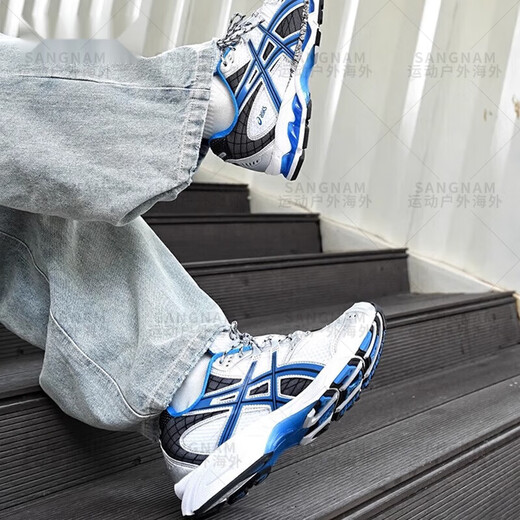 ASICS GEL-NIMBUS 10.1 Retro Trendy Men's Shoes Automne and Winter Casual Running Shoes Femme 1203A543-101 Blanc et bleu 1203A543-400 Bleu et noir 37,5