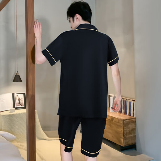 Les adolescents à manches courtes à manches courtes de pyjamas Yalu peuvent porter des vêtements de vêtements pour hommes à manches courtes pour hommes.