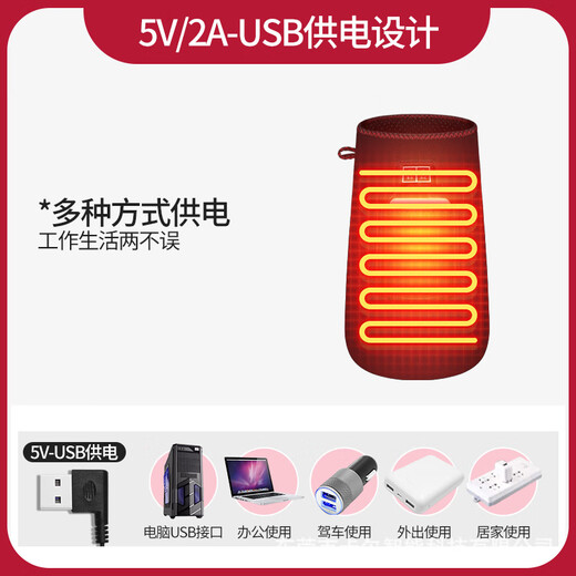 Xiangfutang hand massager thin finger arm heating wrist joint care kneading electric heating finger massage gray hot compress (pair