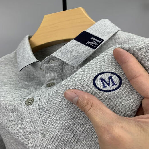 
Classic Car (LAOYECHE) Summer Men's Short Sleeve T-shirt Casual Lapel Men's Trendy High-end M Embroidered Pure Cotton Polo Shirt Original Single Top 9901 White M - Recommended 90-110Jin [Jin equals 0.5 kg]