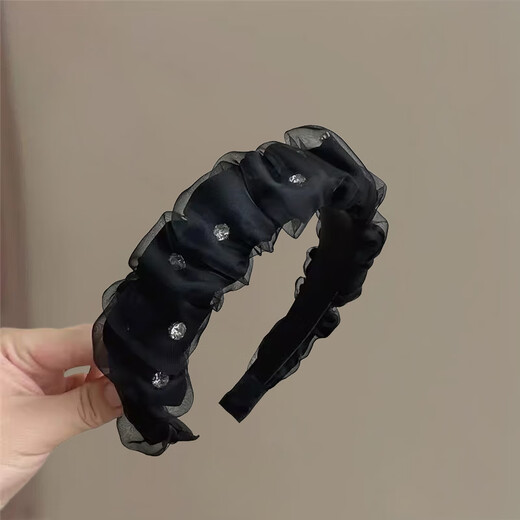 Xiangwan headband, organza headband, versatile, going out to wash face, crushed hair, wide-brimmed fabric headband, hair accessories, hairpin headband