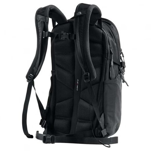 北面（The North Face）时尚百搭便携大容量尼龙双肩包常规男女同款情侣款黑色 黑色