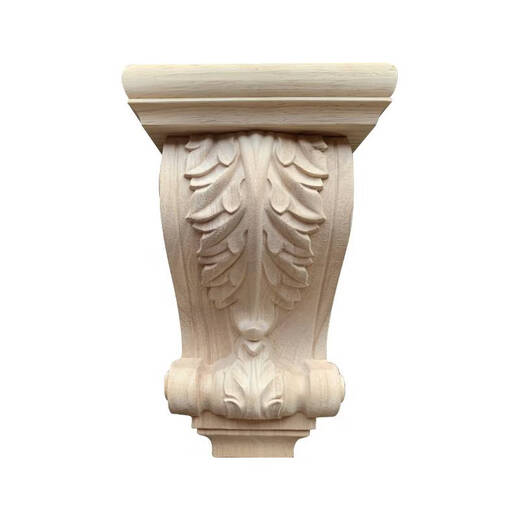 咏幻柱头梁托柱冒头雕花牛腿垭口背景墙装饰 红色 图14225厚12cm