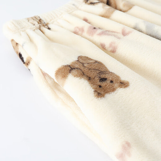 Muji com gleiche Pyjamahose für Frauen im Herbst und Winter Flanell verdickte Hosen