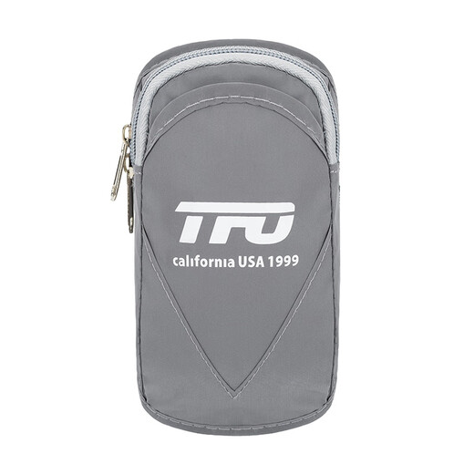 TFO cross-country sports arm bag outdoor cycling mobile phone arm strap mountaineering marathon running arm bag fitness bag gray