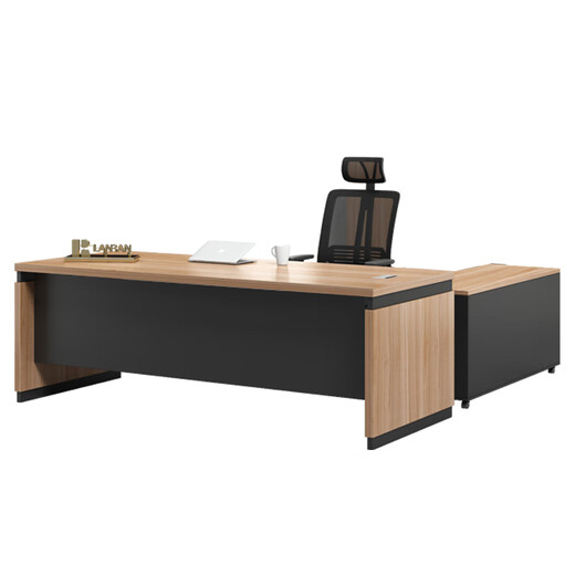 Lan Ran Boss Desk Executive Desk Manager President Desk Supervisor Desk Boya 1.6 meters including side cabinet + chair
