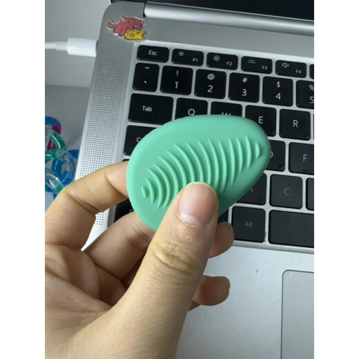 MPPMCK sensory stone ADHD hyperactivity anxiety relief artifact finger toy silicone touch plate concentration training warm color 6 pieces delivery storage box