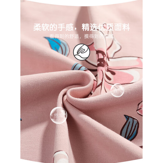 猫人（MiiOW）纯棉睡衣女夏款短袖七分裤开衫款妈妈大码休闲家居服女款2025新款 藕紫色NXF-9898女款开衫短袖 XL [建议120--140斤]