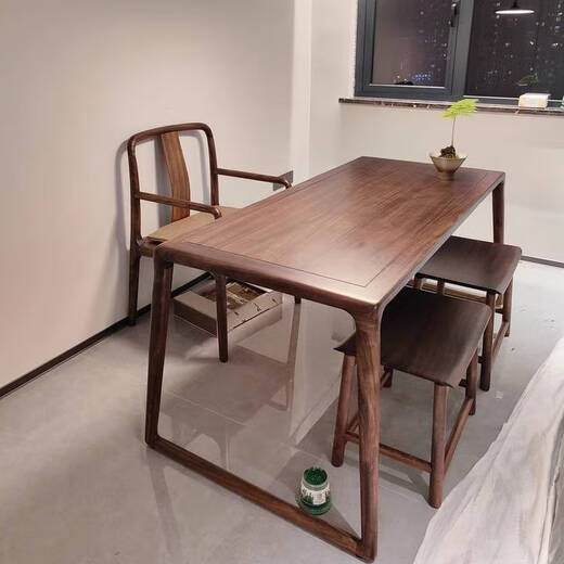 咏幻茶桌椅组合泡茶台色客厅茶几茶桌 素净桌+2主椅 14068cm