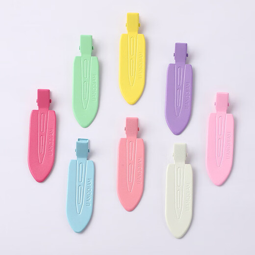 Ins style macaron color seamless hairpin girl bangs side clip student girl hairpin glossy hairpin hair accessories macaron color hairpin mixed color 3 pieces TS69