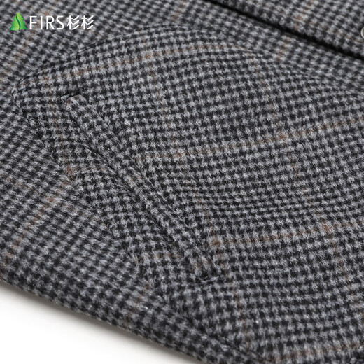 Shanshan sheep wool woolen lapel jacket men's autumn and winter short daddy workwear woolen coat coat