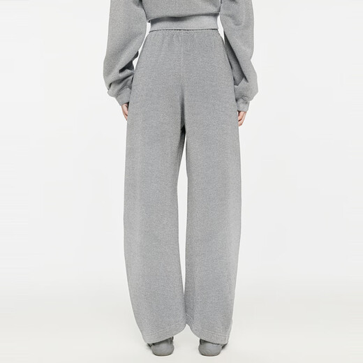 JNBY / Jiangan Cloth Vêtements Spring and Automne File Flash Banana Contrôle décontracté pour femmes Coton Mélange Banana pantalon 5O9E14140 040 / Silver Grey S