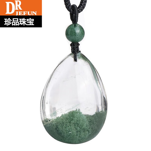 Drjefun Natural Green Ghost Pendant les femmes de collection de la collection de femmes de haute qualité Cornucopie Green Ghost Crystal Pendant Boy Birthday Gift 13794 Finance and Economics