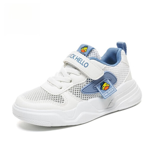 G.DUCKKIDS little yellow duck children's shoes children's white shoes single mesh boys' shoes leather face small and medium-sized children's girls' running shoes comfortable sports 6217 pink (single net) 27 inner length 17.2 foot length 16.2
