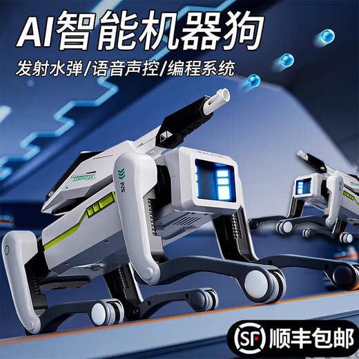 Bordes Kinder KI Fernbedienungskontrolle Roboter Toy Boys Smart Black Technology Dialog kleiner elektrischer Spielzeug Geburtstag Geschenk 8006 Bullet Roboter Hund