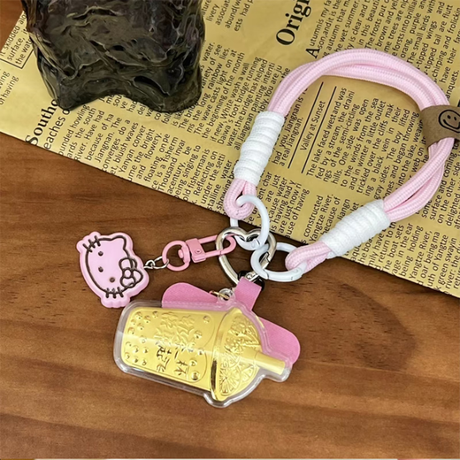 Gold French Fries Keychain Pense Pending Full Gold Gold 20mg Mg Bag/Milk Tea Mobile Telephone Bag Pending Accesorios colgantes Dé una novia Princesa por favor gana dinero Bag Lv Accesorios colgantes