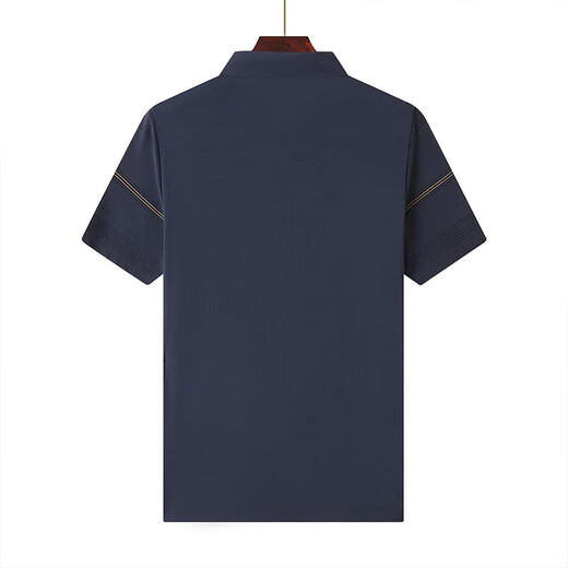 Dad's summer T-shirt short-sleeved real pocket cool middle-aged men's polo shirt summer middle-aged and elderly grandfather top 6188 dark green (real pocket) average size 165/S[120Jin[Jin equals 0.5 kg] below]