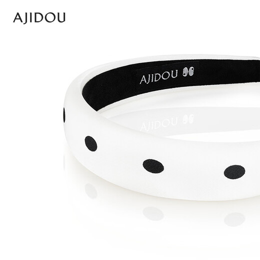 AJIDOU Ajidou headband, the same style in the offline mall, simple wave headband, birthday gift for girlfriend and wife, black and white
