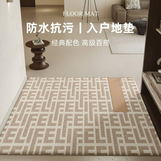 入户地垫2025新款进门大门口防滑加厚地毯家用耐脏可擦洗门外垫子 丹瑶-16859 1件数 140CM*180CM大门门口尺寸