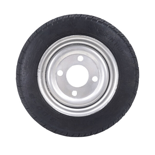 
Yusenyi electric tricycle 300-8400-12350-10400-8 solid tire modification after anti-tie and no inflation 300-10 solid tire rear wheel assembly