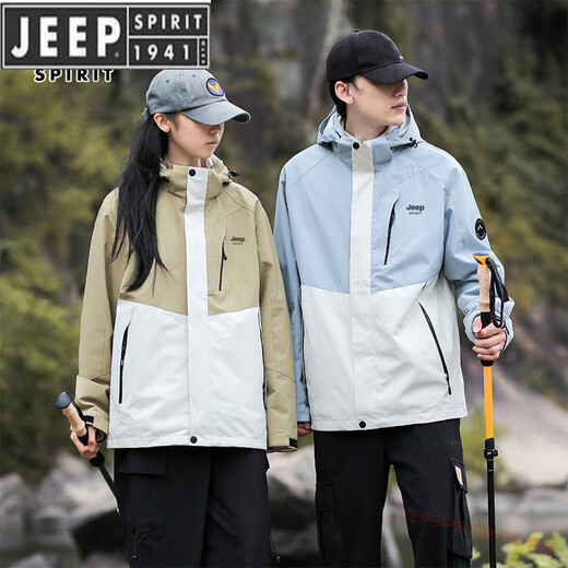 Jeep Spirit Jeep al aire libre Trescho de amortiguadores de tres en uno 2025 Traje de altura de montaña para hombres de primavera y otoño