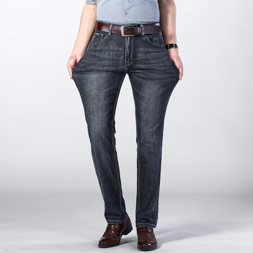 Jeans delgados de verano masculinos de Chiarmania delgada de pantalones casuales europeos del estiramiento europeo CC867#-66- 29 [2 pies 2]