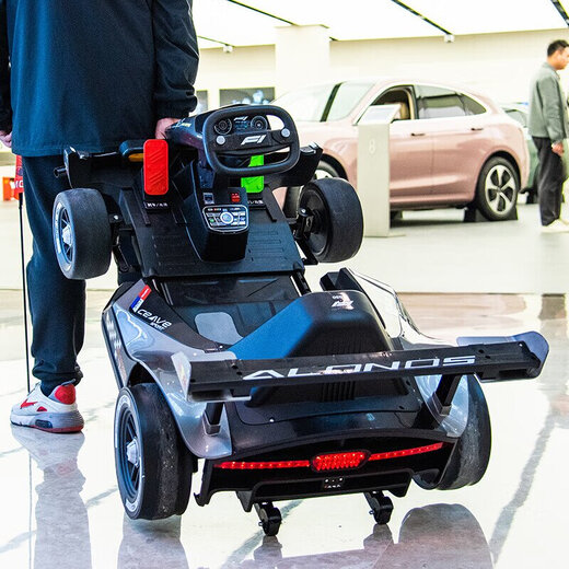 WORK BABYF1 kart children's four-wheeled sit-on adult can drift remote control electric toy children's day birthday gift children's version foldable + single drive electric drive