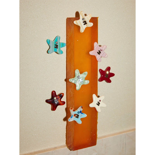 Tagi.<Tapixing> Hair Clip Starfish Bangs Clip Trimmed Clip Hair Clip Cute Hair Clip Birthday Gift-Cream Pink