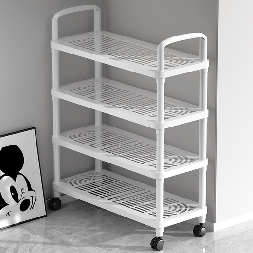 Xinwujia shoe rack household multi-story student dormitory entrance door movable outdoor aisle rental room storage artifact 3 layers 50-floor style upgraded bold