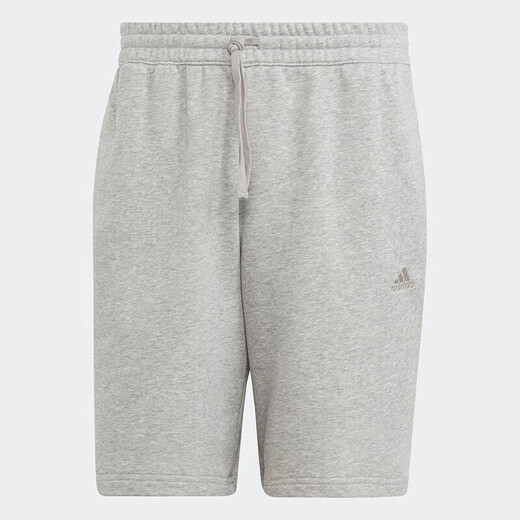 阿迪达斯 （adidas）运动裤男裤夏季新款休闲裤针织透气宽松五分裤短裤IC9756 IC9816浅灰 M