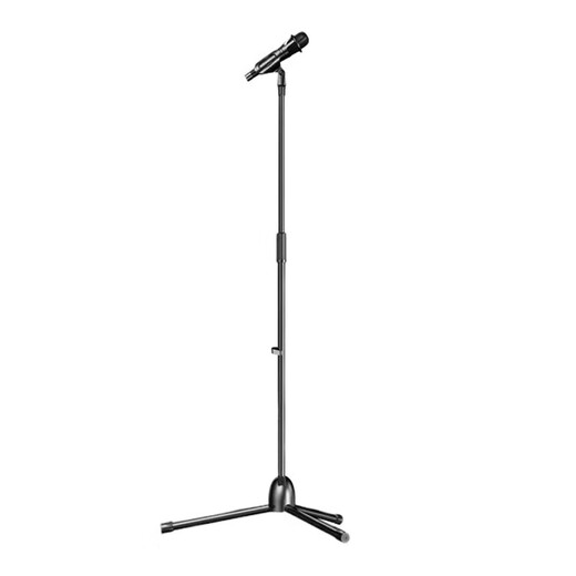 Mobile phone stand metal folding three-legged floor-standing cantilever phone stand microphone pole floor stand (top crossbar)