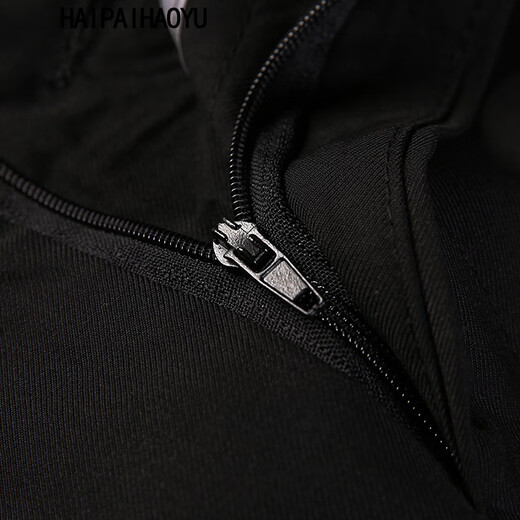 Shanghai Haoyu trousers men's business formal fit long trousers non-iron anti-wrinkle mid-waist commuting work trousers men's straight trousers black trousers 33